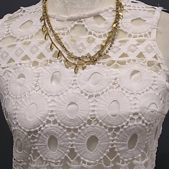 Taylor white lace dress size 2 - Picture 3 of 12